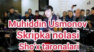 Muhiddin Usmonov Skripka nolasi sho‘x taronalar bilan to‘yda xizmatda