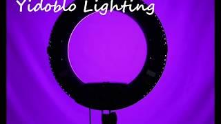 【Factory direct】Yidoblo RGBW LED RING LIGHT FC-480 remote/bluetooth app control creative photography