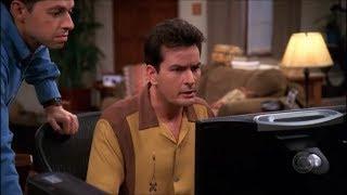 Two and a Half Men - Charlie Harper Sucks Website [HD]