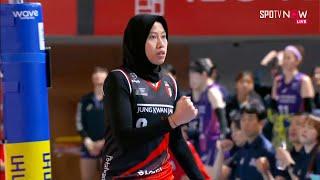 [V-League] | Kompilasi Spike Petir Megawati Hangestri! Red Sparks vs Pink Spiders!