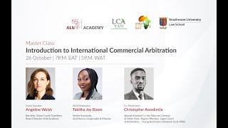 MasterClass | Introduction to the International Commercial Arbitration for African Lawyers