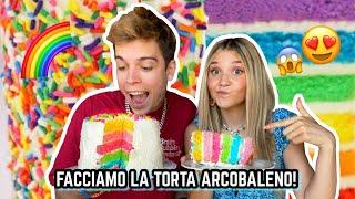 ABBIAMO FATTO LA TORTA ARCOBALENO E GUARDATE IL RISULTATO.. *assurdo* 