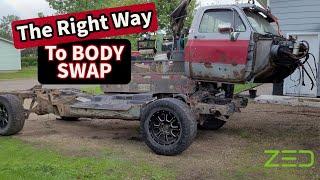 Frame Body Swapping a Square Body Duramax Swap [EP5]