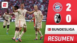 BAYERN MUNICH suma 3 puntos tras superar al FRIBURGO por 2-0 con goles de Kane y Müller | Bundesliga