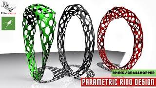 Parametric Ring Design in Grasshopper Tutorial (weaverbird)