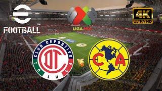 eFootball 2025 - Toluca vs Club América | Liga MX 2024 | Cuartos - Vuelta [4K 60]