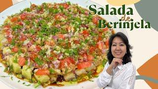 SALADA DE BERINJELA NO MICROONDAS | Salada simples, fácil e muito saborosa