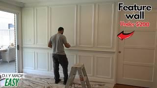 Make a feature wall under $200 - Budget DIY