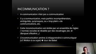 Les sciences de l'information et de la communication - 11 - L'incommunication - Clément Dussarps