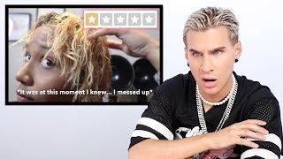 Hairdresser Reacts to People Going to The Lowest Rated Hair Salons