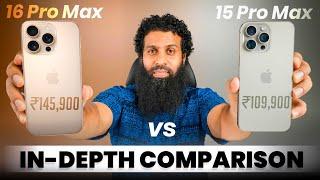 iPhone 16 Pro Max vs 15 Pro Max Full Comparison & Camera Comparison