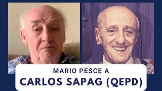Mario Pesce da el último adiós a su amigo y compañero de Radiocrónicas, Carlos Sapag | Audios.cl