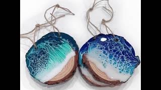 How to make Resin Beachscape Ornaments with TONS of Cells!!