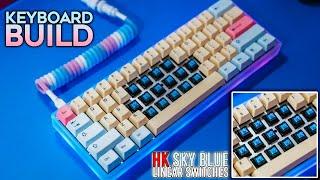 HK Gaming Sky Blue Switches! (Drop Carina Build ft KustomKeys Cables)