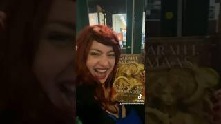 Sarah J Maas Showed Up!! House of Flame & Shadow Midnight Release Party NYC