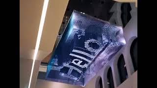 Small pitch 3D LED display on the ceiling of the shopping center