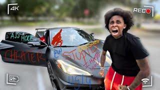 WRITTING ON My ANGRY GIRLFRIEND DREAM CAR PRANK !!  * HILARIOUS *