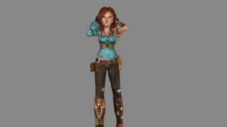 Female Adventurer: Strop Animation