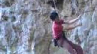 Rock Climbing Falling