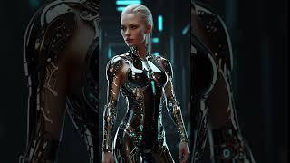 Female with Full Body Cybernetic Enhancement #ai #halloween #creature