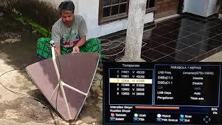 Merangkai Parabola Mini Dari 1 Keping Dish 6 Feet Beserta Cara Trackingnya