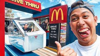 DIY TeslaCyber Truck sa Mcdonalds Drive Thru!