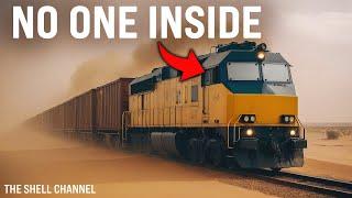 This driverless train crosses the Australian desert