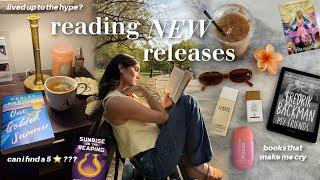 reading new releases *reading vlog* |  spoiler free reviews, can i find a new 5⭐️ read??
