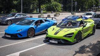 SUPERCARS LEAVING FROM POSITIVEWAYS 2024 (812 Competizione, 765lt, SVJ Novitec, SF90 Novitec)