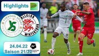 Highlights: Yverdon - SPort FC vs FC Winterthur (24.04.22)