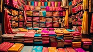 Banaras Biggest Silk Saree Video | Cheapest Rate Banarasi Silk Saree In Varanasi