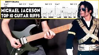 Top 10 MICHAEL JACKSON Guitar Riffs | With TABS