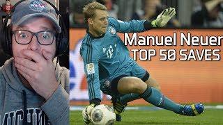 Clueless AMERICAN Reacts To Manuel Neuer - Top 50 Epic Saves Ever #Footballreaction