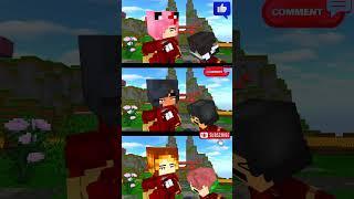 WHO'S YOU LIKE ?ARA ARA IRONGIRL'S TEAM APHMAU AND TEAM KC VS TEAM KIM -MINECRAFT ANIMATION #shorts