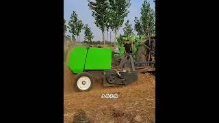 Straw Crushing and Baling Machine #youtube #youtubeshorts