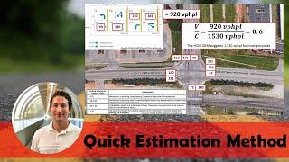 Quick Estimation Method (QEM) Example - Critical Lane Analysis [8-Phase Signalized Intersection]