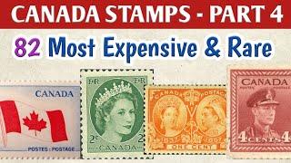 Most Expensive Rare Stamps Of Canada - Part 4 | Canadian Classic Postage Stamps Value