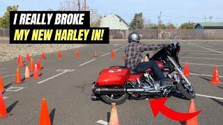 I Really "BROKE" My BRAND NEW Harley In! Break In Period