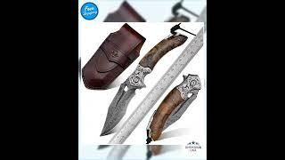 Atlas Gentleman's Pocket Knife with Exotic Desert Ironwood Handle and Sheath