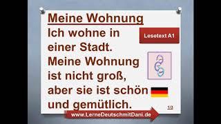 Deutsch lernen: Lesetext A1 Meine Wohnung Audiobook Hörtext Hörbuch