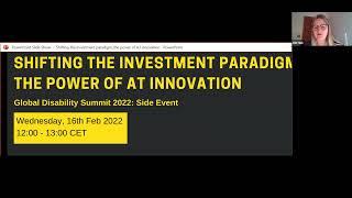 Global Disability Summit Side Event: Shifting the investment paradigm, the power of AT innovation