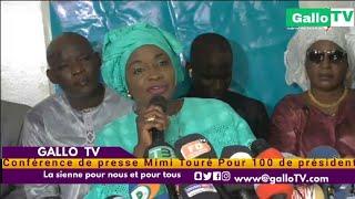   [ DIRECT ) conférence de presse Mimi Touré Pour 100% de président Bachirou Diomaye Faye