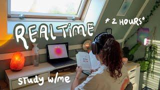 real time study/work with me | 2x1 uur met 10 min pauze | binaural beats voor focus