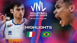 Italy Shocked Brazil At Home VNL 2024 Set 5 