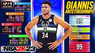 NBA 2K23 6'11 GIANNIS ANTETOKOUNMPO BUILD - ALL CONTACT DUNKS - DEMIGOD POWER FORWARD BUILD