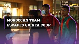 Moroccan football team celebrate narrow escape amid Guinea coup