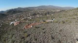 DJI FPV Drone footage from atop a Mountain in Cave Creek, AZ