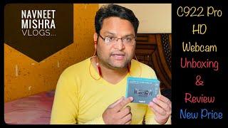 Unboxing & Review I Logitech C922 Pro HD Webcam I New Price In 2021 I Navneet Mishra Vlogs...