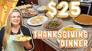 Budget Challenge $25 Thanksgiving Dinner for 6 Adults | Step by Step How to Cook Thanksgiving Basics