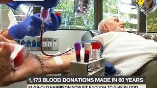 Australian man with 'golden arm' makes final blood donation at 81